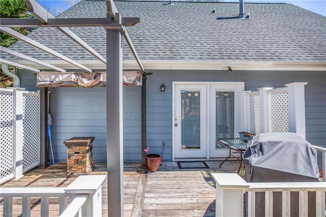 4104 Moss Brook Dr, Winston-Salem, NC 27127 - deck featuring a grill