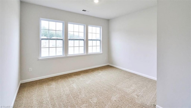 view of carpeted empty room