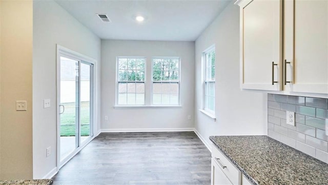 interior space featuring hardwood / wood-style floors