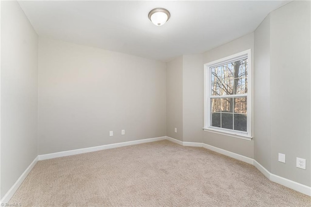 view of carpeted empty room