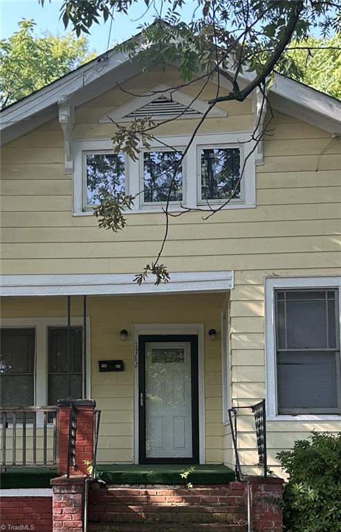 1712 E First St, Winston-Salem, NC 27101 - doorway to property with covered porch