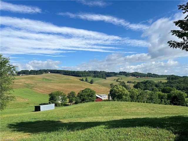 view of mountain feature featuring a rural view