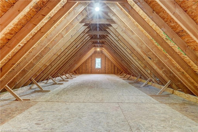 view of attic