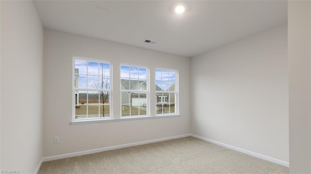 view of carpeted empty room