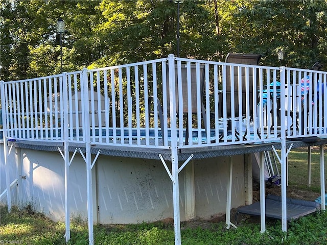 exterior space featuring a deck