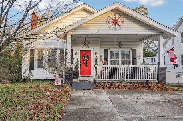 view of bungalow-style home