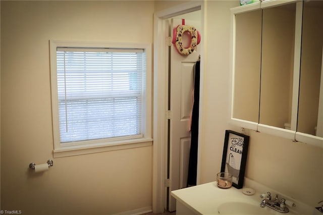 bathroom featuring vanity