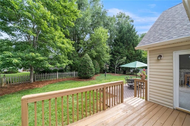 145 Millers Crossing Ct, Winston-Salem, NC 27103 - wooden deck with outdoor dining area