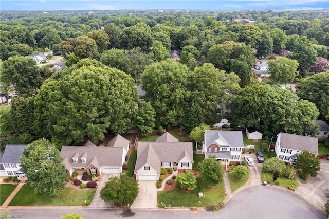 145 Millers Crossing Ct, Winston-Salem, NC 27103 - aerial view of residential area with a forest