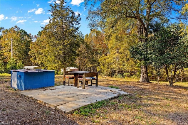 view of yard featuring a patio area