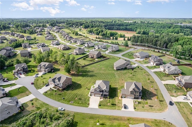 6006 Tanoak Ct, Stokesdale, NC 27357 - aerial view of property and surrounding area with nearby suburban area
