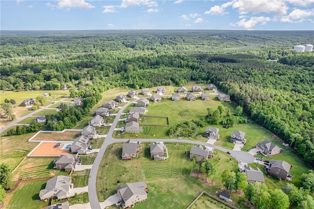 6006 Tanoak Ct, Stokesdale, NC 27357 - aerial overview of property's location with a forest and nearby suburban area