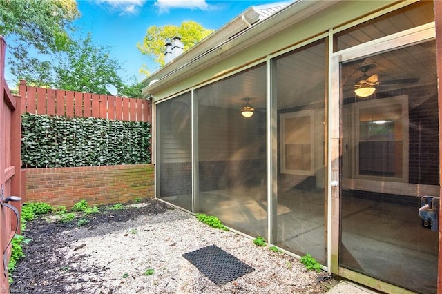 3985 Valley Ct Unit B, Winston-Salem, NC 27106 - view of patio / terrace with a sunroom