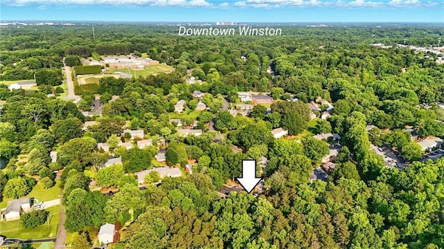 3985 Valley Ct Unit B, Winston-Salem, NC 27106 - aerial view of property and surrounding area featuring a forest