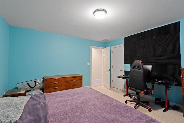 bedroom with carpet flooring