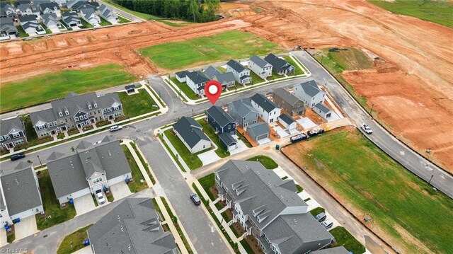 bird's eye view featuring a residential view