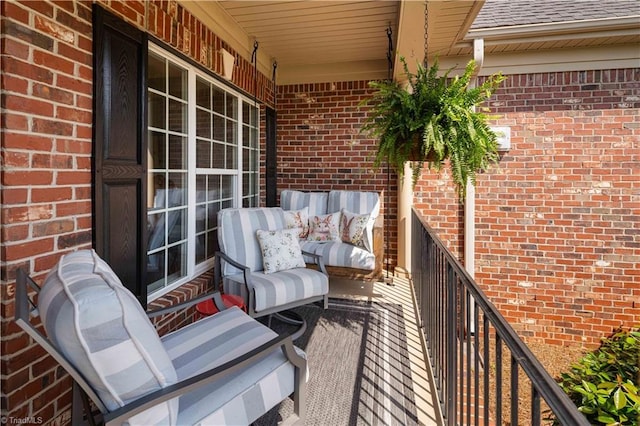 view of balcony