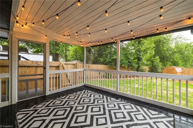 1508 Lafayette Ct, Greensboro, NC 27408 - unfurnished sunroom featuring plenty of natural light