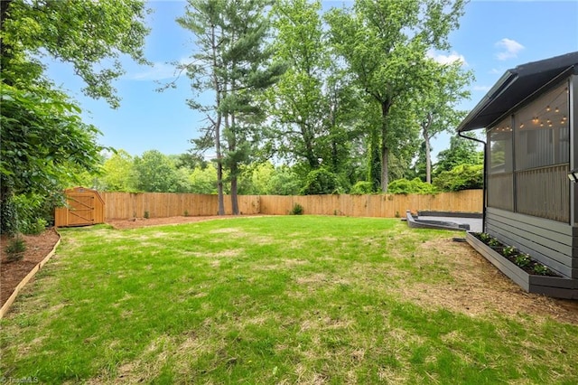 1508 Lafayette Ct, Greensboro, NC 27408 - view of yard featuring a gate and a vegetable garden