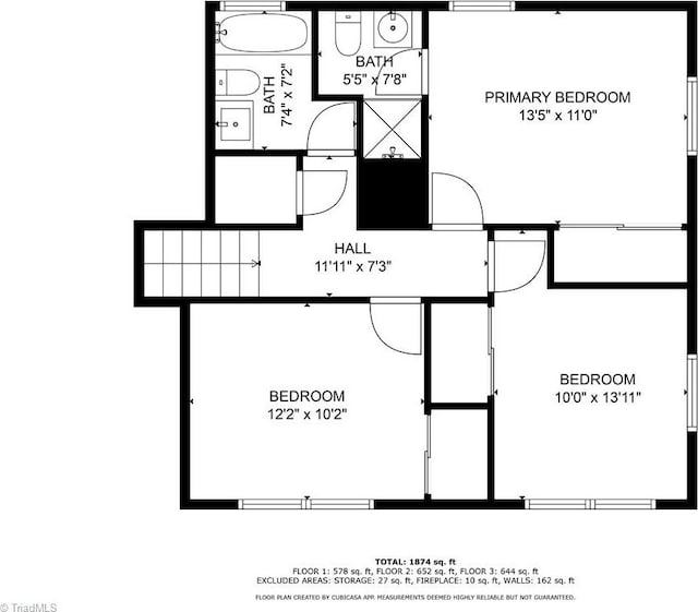 1508 Lafayette Ct, Greensboro, NC 27408 - property floor plan