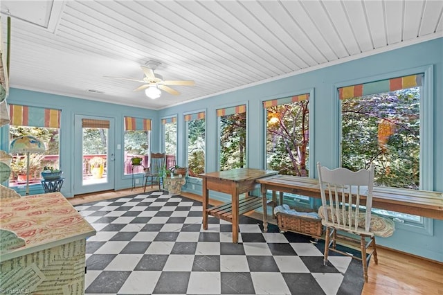 1134 Edwards Farm Rd, King, NC 27021 - sunroom / solarium with plenty of natural light and ornamental molding