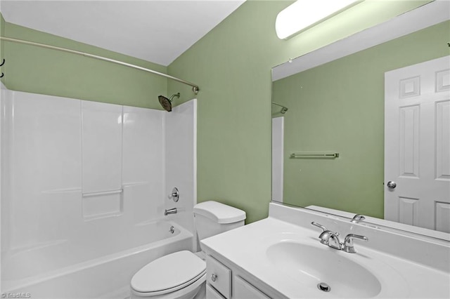 1134 Edwards Farm Rd, King, NC 27021 - bathroom featuring toilet, vanity, and shower / tub combination