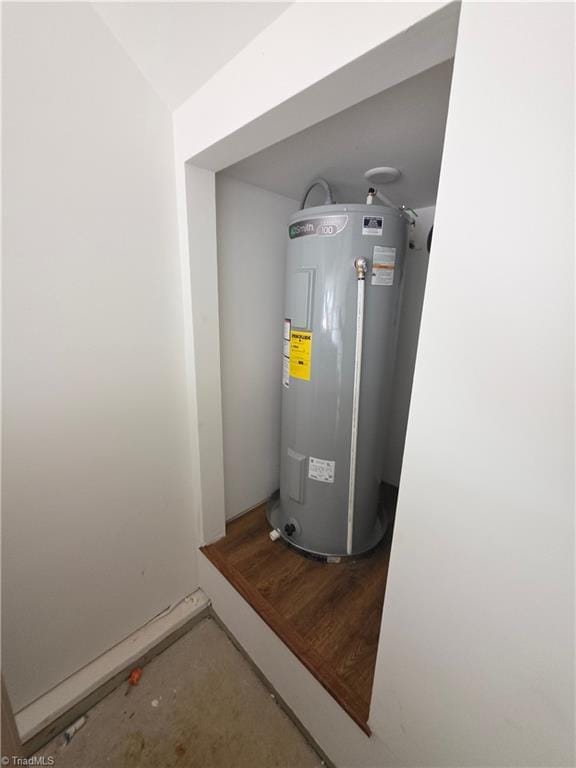 2647 Reid St, Winston-Salem, NC 27107 - utility room with electric water heater