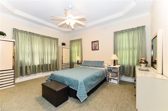 226 Marshview Cir, Angier, NC 27501 - carpeted bedroom with a ceiling fan and ornamental molding