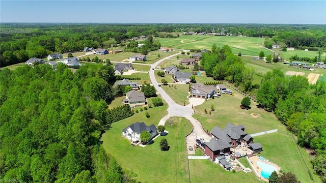 226 Marshview Cir, Angier, NC 27501 - bird's eye view with a forest view