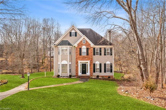 view of front of house featuring a front yard