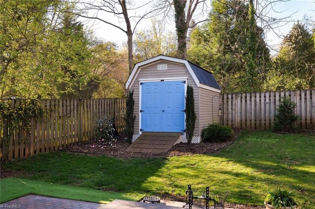 26 Vintage Ave, Winston-Salem, NC 27127 - view of shed featuring a fenced backyard