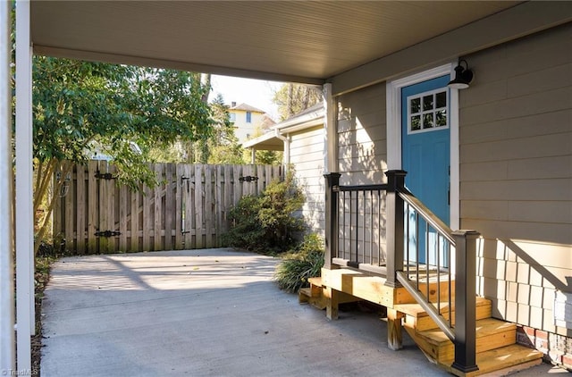 26 Vintage Ave, Winston-Salem, NC 27127 - view of patio / terrace with fence