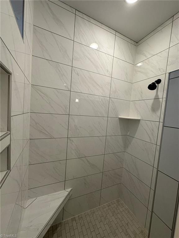 full bathroom with walk in shower