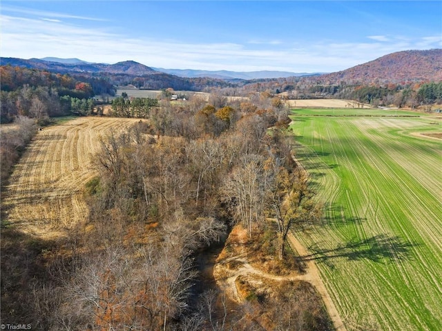 mountain view with a rural view