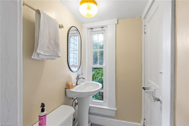 half bath with toilet