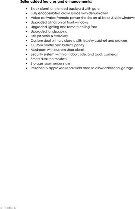 7733 Michaelis St, Greensboro, NC 27455 - view of a document