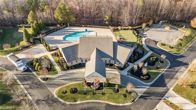 birds eye view of property