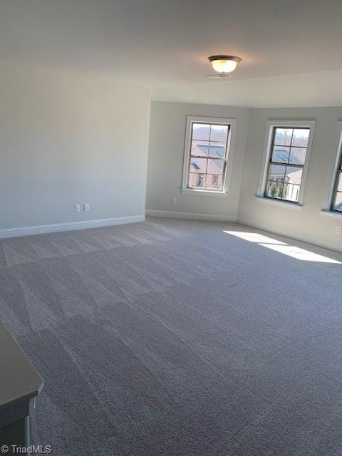 view of carpeted empty room