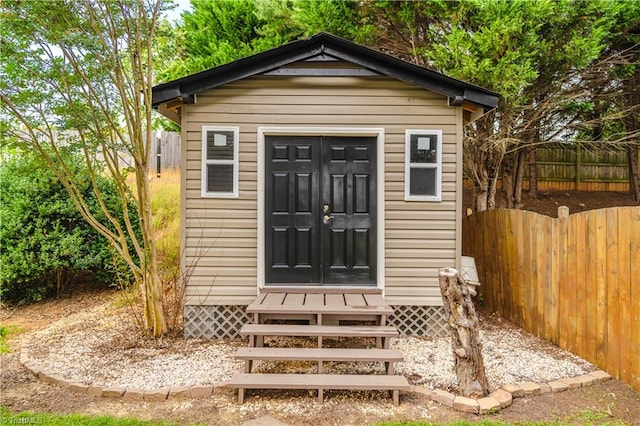 view of outbuilding