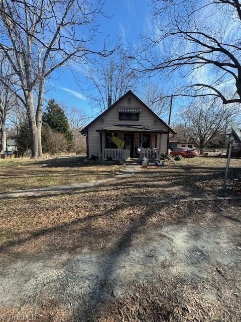 bungalow with covered porch