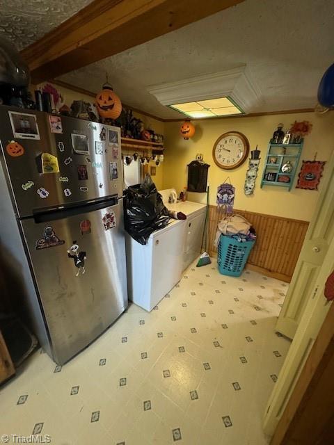 laundry area featuring tile patterned floors