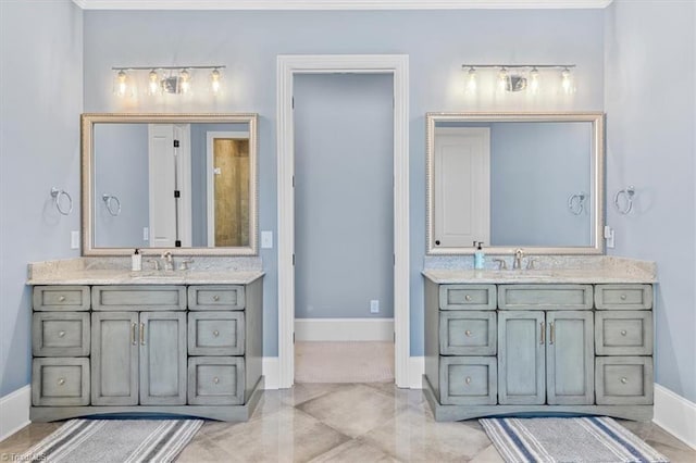 bathroom with vanity