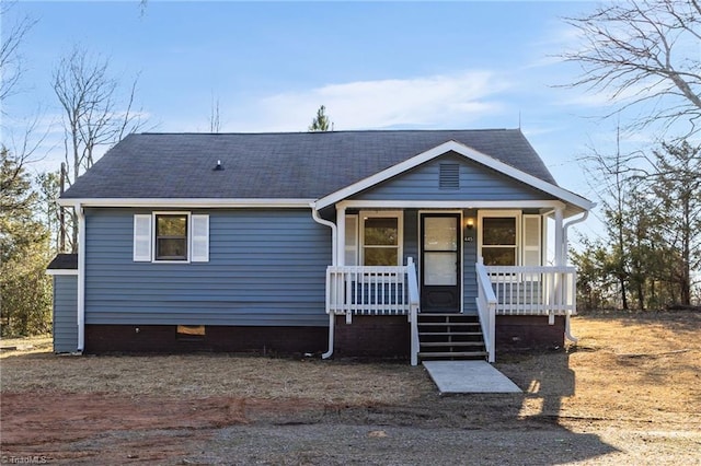 view of front of home featuring a porch