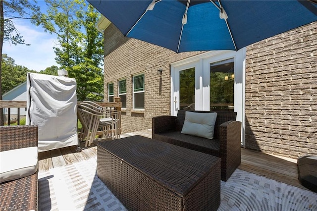 2590 Mccullum Ct, Browns Summit, NC 27214 - view of wooden deck