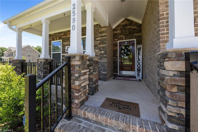 2590 Mccullum Ct, Browns Summit, NC 27214 - view of exterior entry with covered porch