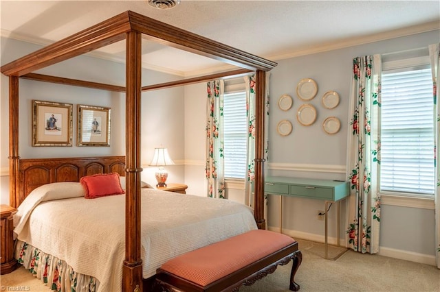 298 Duke Dr, Lexington, NC 27292 - carpeted bedroom featuring ornamental molding and baseboards