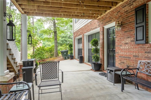 298 Duke Dr, Lexington, NC 27292 - view of patio with stairs