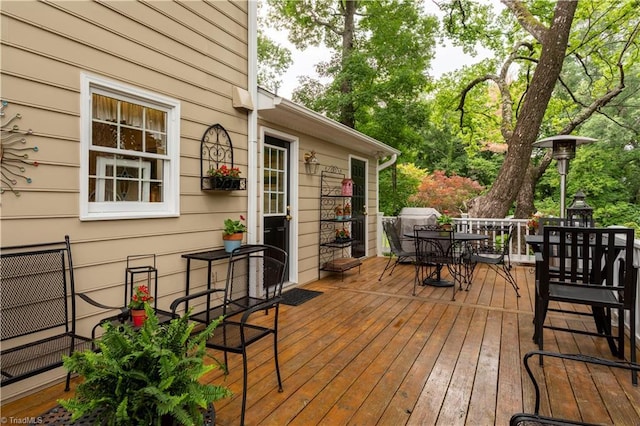 298 Duke Dr, Lexington, NC 27292 - deck featuring outdoor dining space