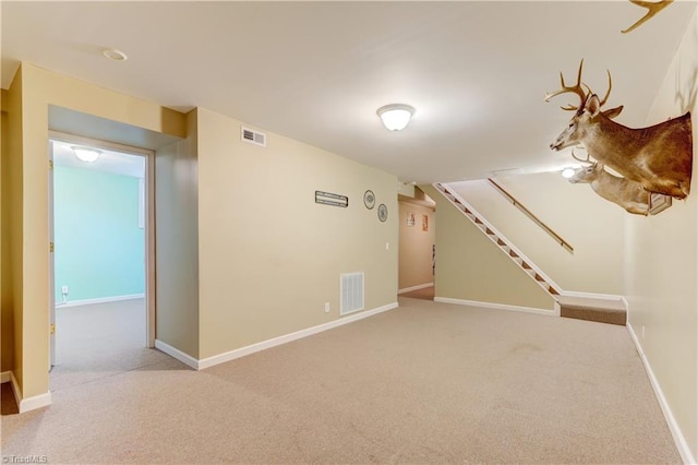 interior space with light colored carpet