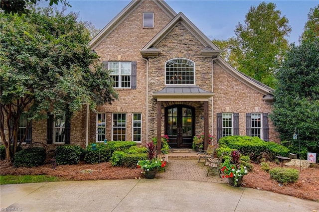 front of property with french doors